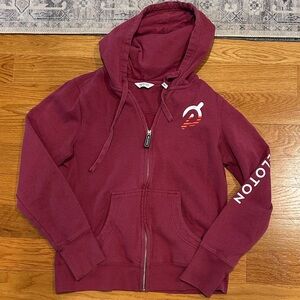 Peloton Maroon Full-Zip Hoodie